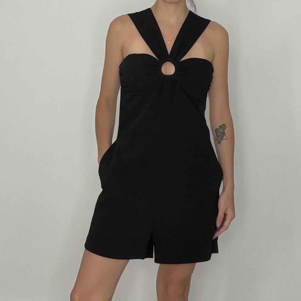 STELLA MCCARTNEY Knitted playsuit black size S